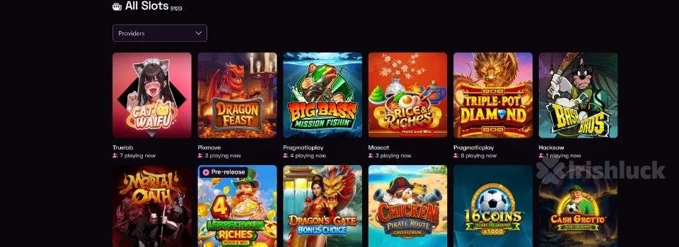 Lussurio Spielautomaten Auswahl